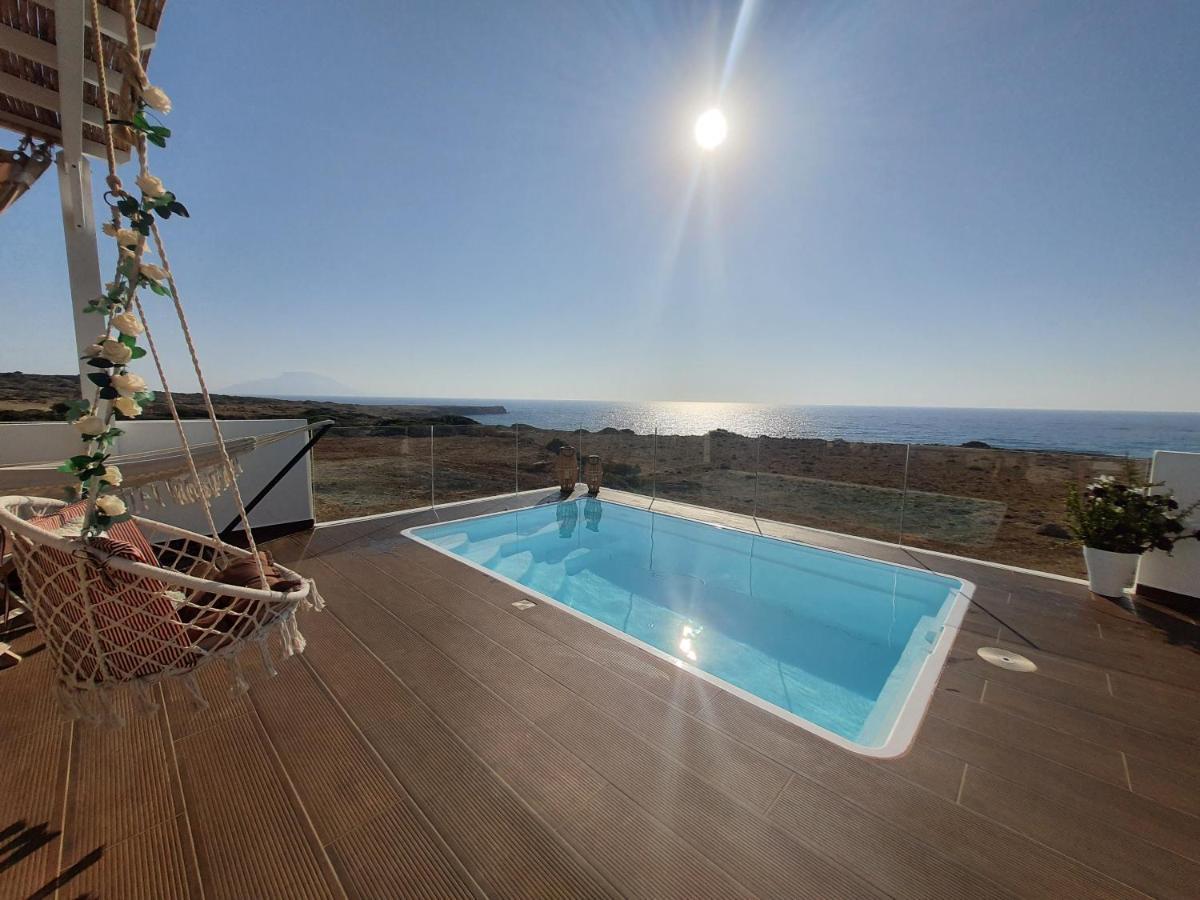 Tramonto Luxury Villa No1- Breathtaking Sunset View Foinikion Exterior photo