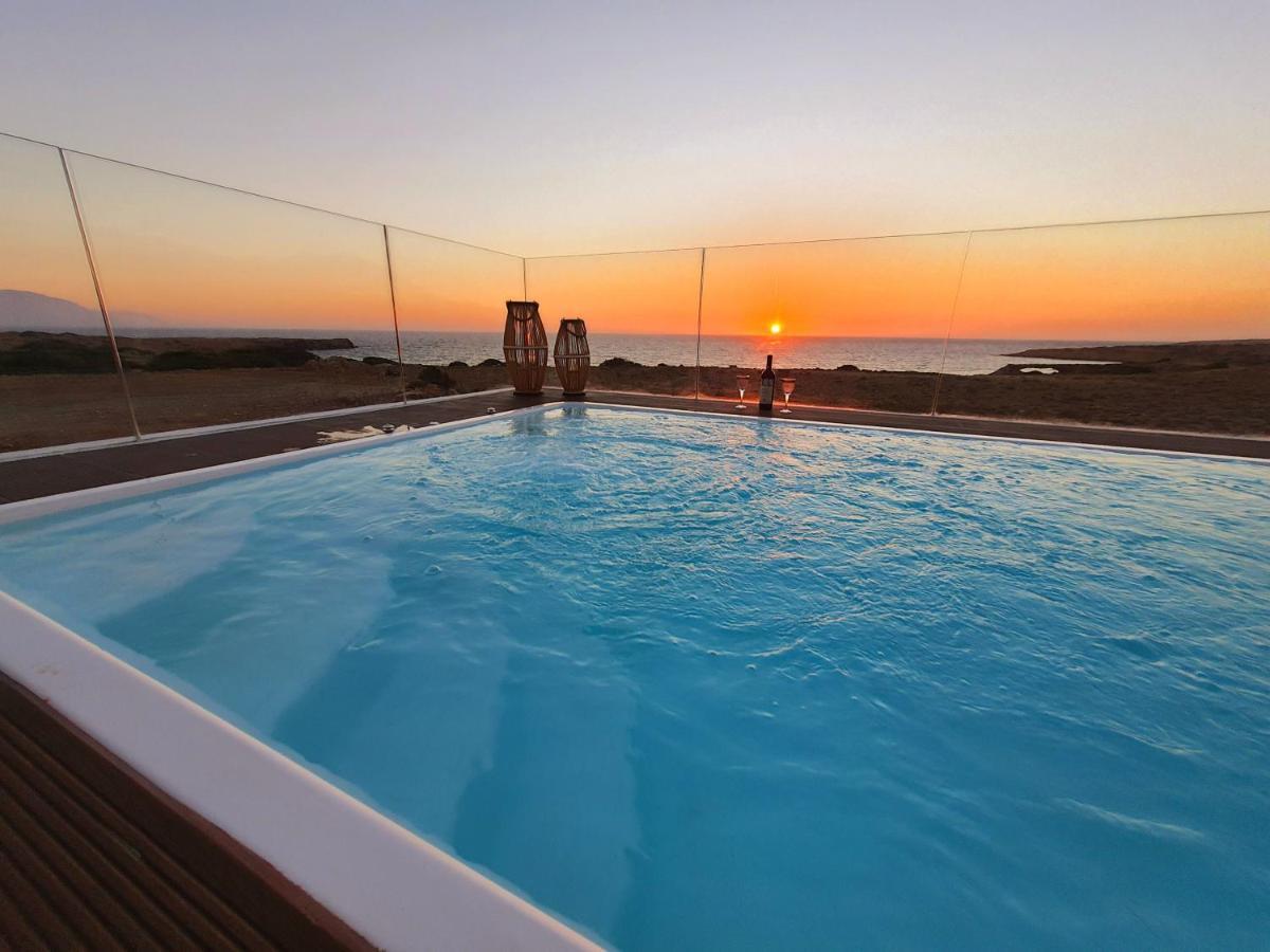 Tramonto Luxury Villa No1- Breathtaking Sunset View Foinikion Exterior photo