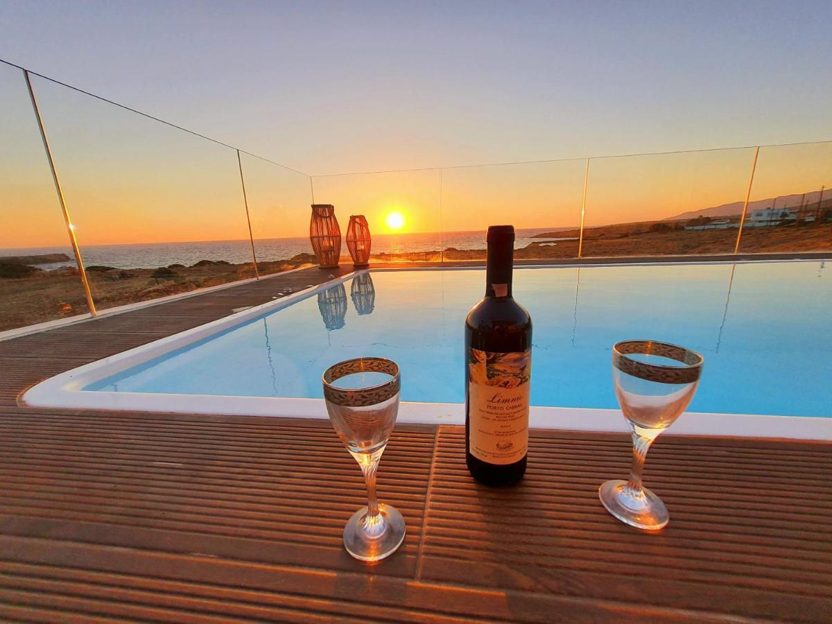Tramonto Luxury Villa No1- Breathtaking Sunset View Foinikion Exterior photo